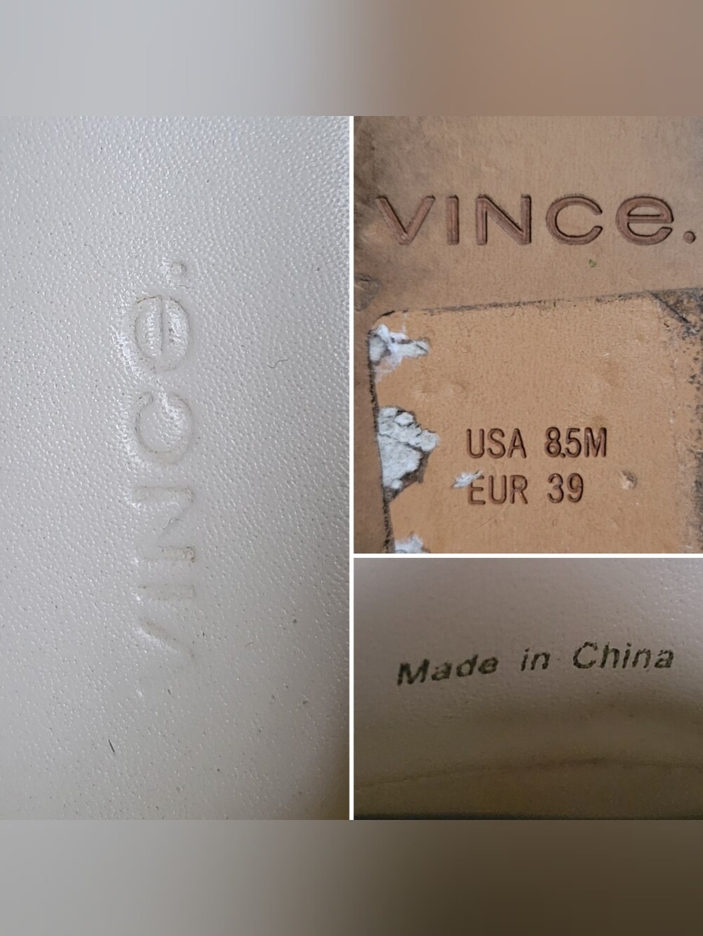 Vince Davis Milk White Leather Loafers with Penny Keeper Vamp, US 8.5 EU 39 - Picture 16 of 16